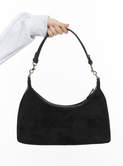 classic-suede-shoulder-bag-id402 / Black