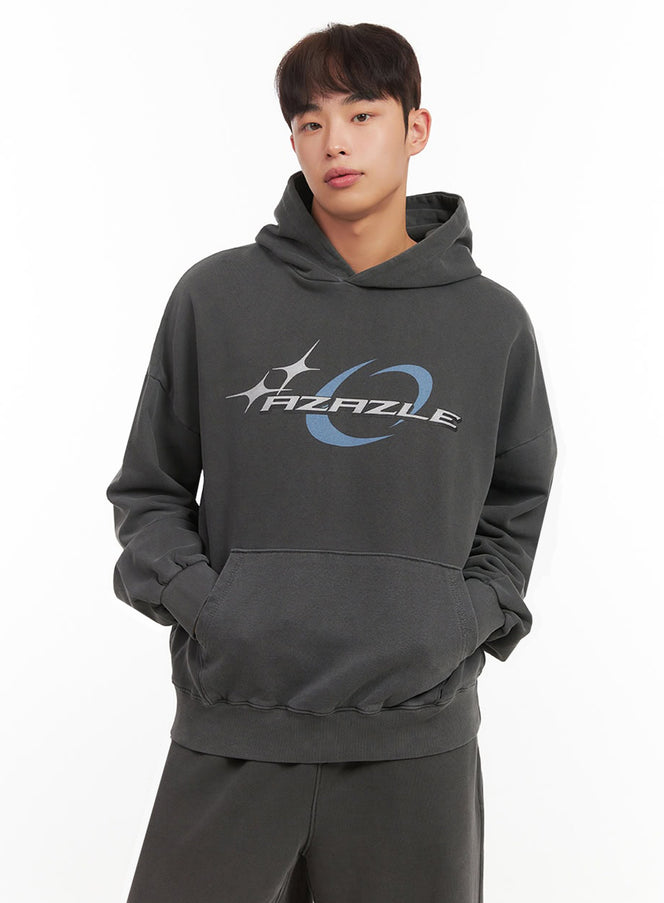 mens-urban-graphic-hoodie-if517 / Black