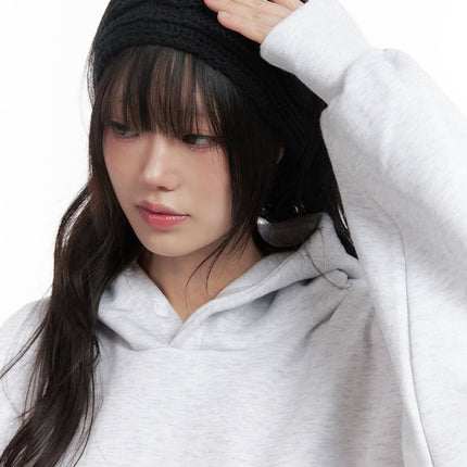 cable-knit-headband-in427 / Black