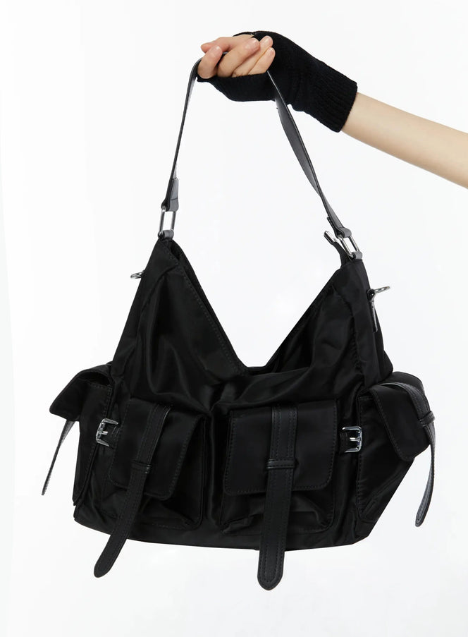 urban-utility-pocket-shoulder-bag-iu518 / Black