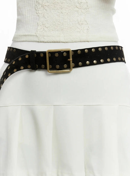 studded-textured-belt-id525 / Black