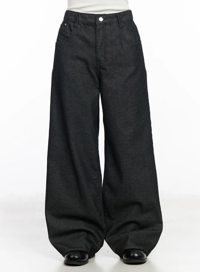 ashton-wide-leg-jeans-cm531 / Black