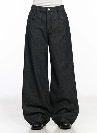 ashton-wide-leg-jeans-cm531 / Black