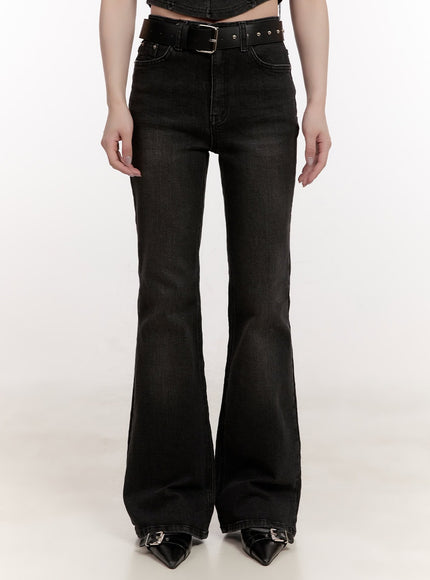 mary-washed-bootcut-jeans-cj529 / Black