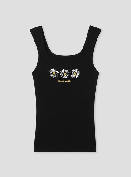 graphic-cotton-tank-top-iu526 / Black
