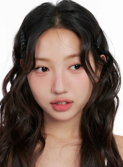 polka-dot-hair-clip-set-cl522 / Black