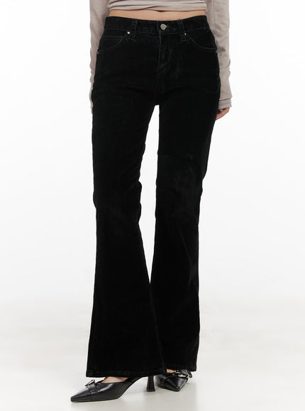 velvet-dreams-slim-fit-pants-cd413 / Black