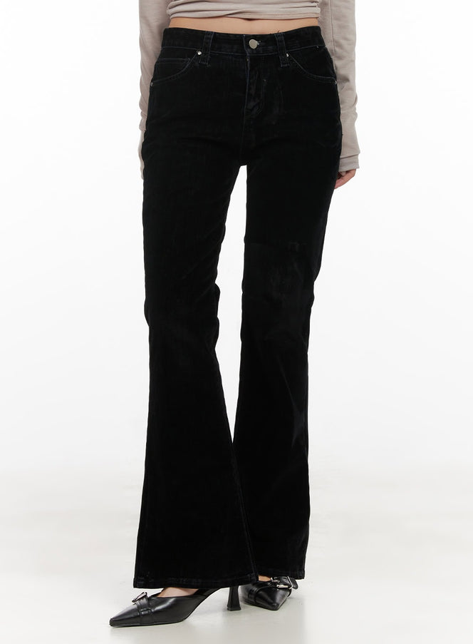 velvet-dreams-slim-fit-pants-cd413 / Black