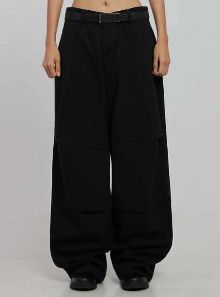 wide-leg-pants-ij509 / Black