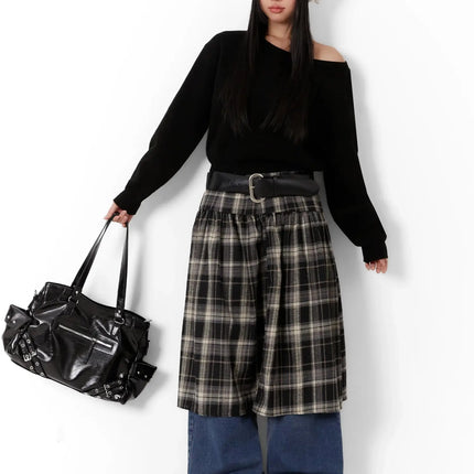 wide-neck-crop-sweater-id525 / Black