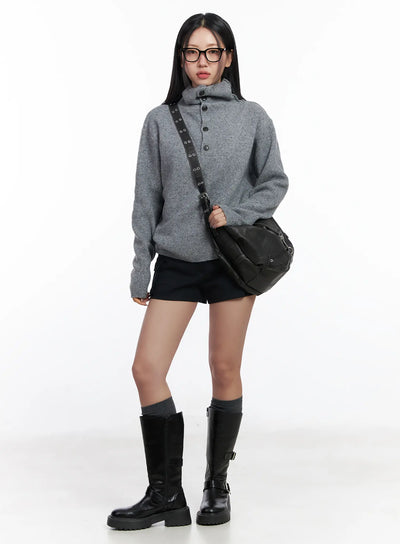 low-rise-cargo-shorts-cj530 / Black