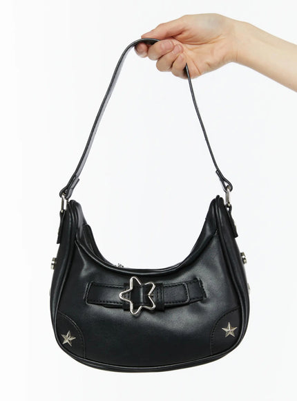 chic-star-design-shoulder-bag-iu518 / Black