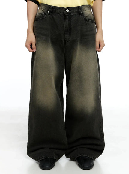 mens-baggy-jeans-ig520 / Black