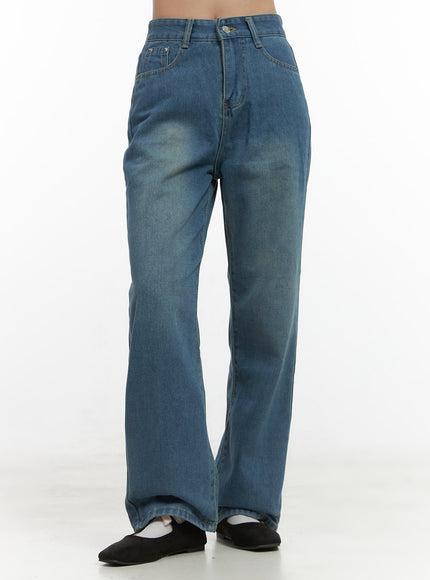 lyla-washed-dream-wide-leg-jeans-oo421 / Blue