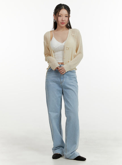 cotton-classic-straight-jeans-oy413 / Blue