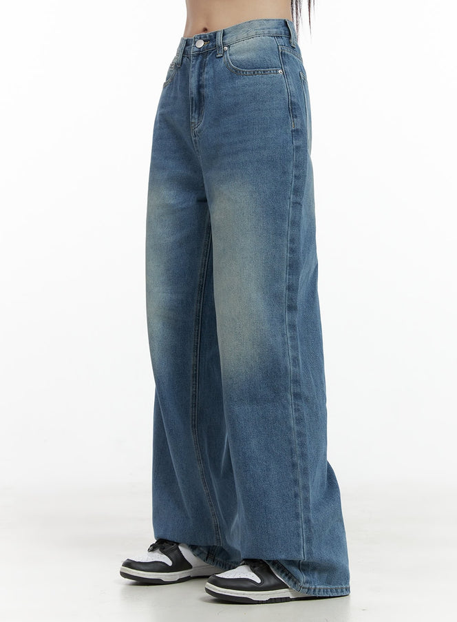 paige-wide-fit-denim-jeans-oo401 / Blue