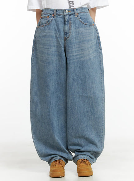 casual-wide-fit-baggy-jeans-cl402 / Blue