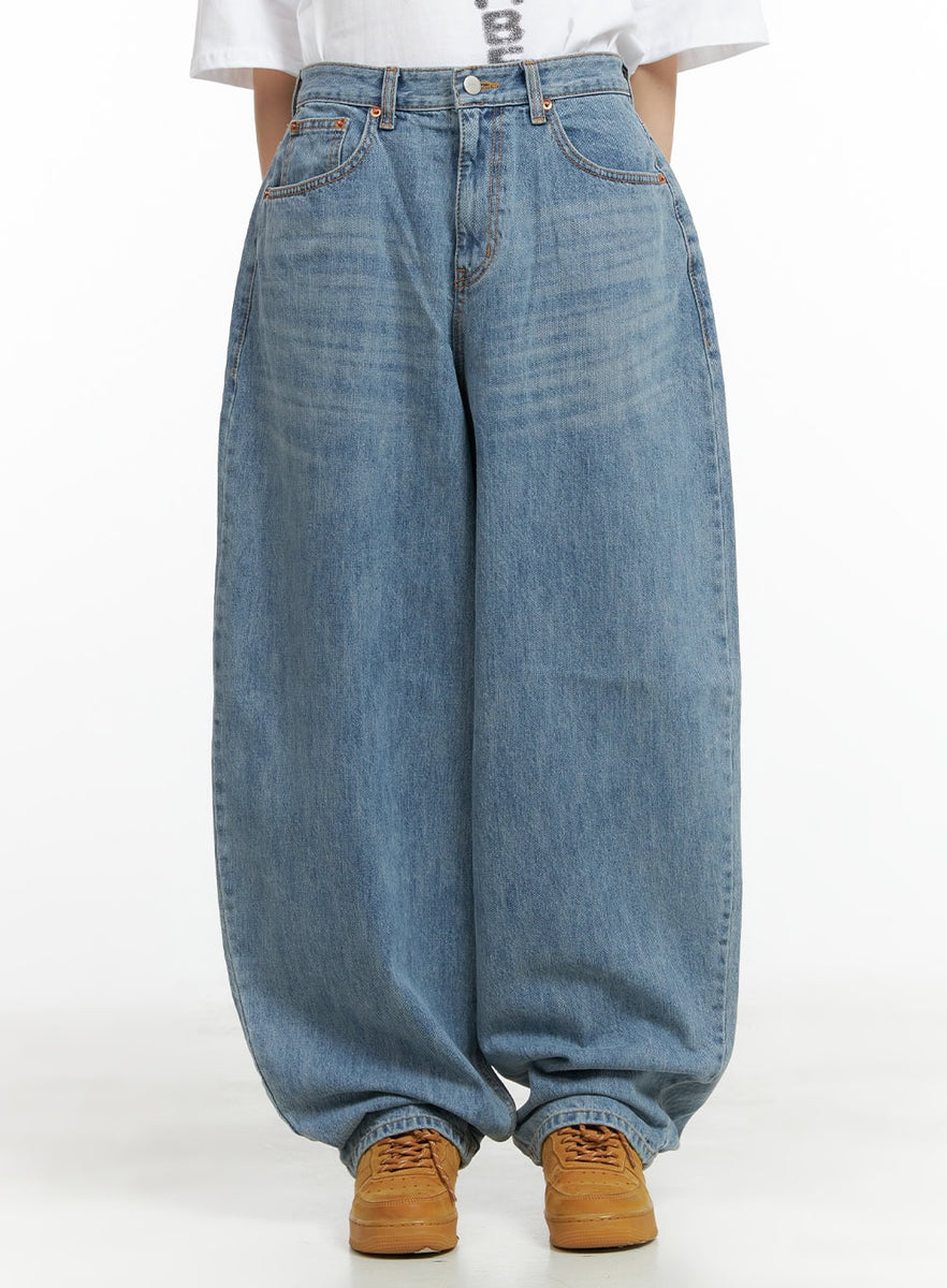 Casual Wide Fit Baggy Jeans CL402 - Acubi style | LEWKIN