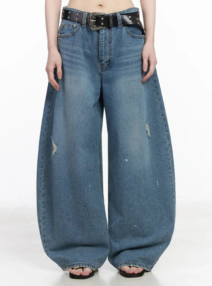 kairi-vintage-wide-leg-jeans-iu509 / Blue