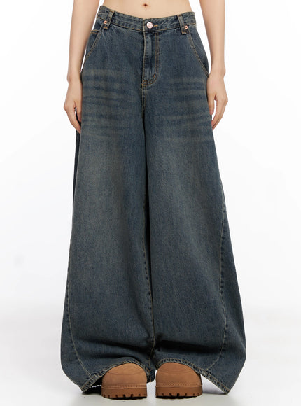 skyler-washed-balloon-fit-jeans-in503 / Blue