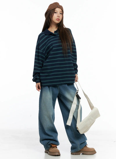 halle-wide-leg-jeans-cs504 / Blue