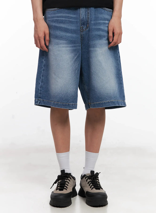 mens-casual-fit-jorts / Blue