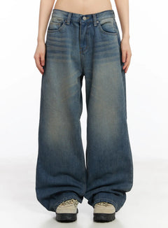 miriam-wide-leg-jeans-cd519 / Blue