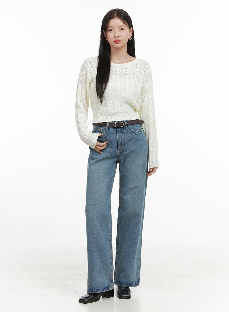 hope-sleek-straight-fit-denim-jeans-os41 / Blue