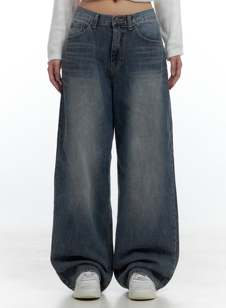 Lana Oversized Wide-Leg Jeans CS425 - Acubi style | LEWKIN
