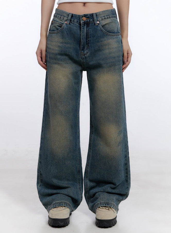 juliana-washed-wide-leg-jeans-cj509 / Blue