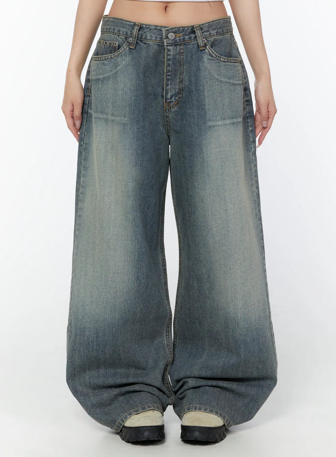 stacy-vintage-wide-leg-jeans-cy518 / Blue