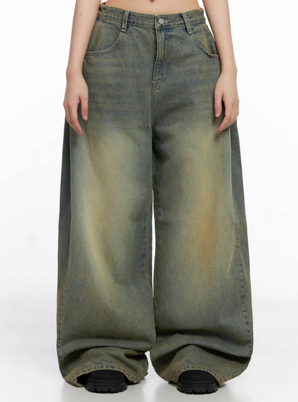 milana-vintage-washed-baggy-jeans-is525 / Blue