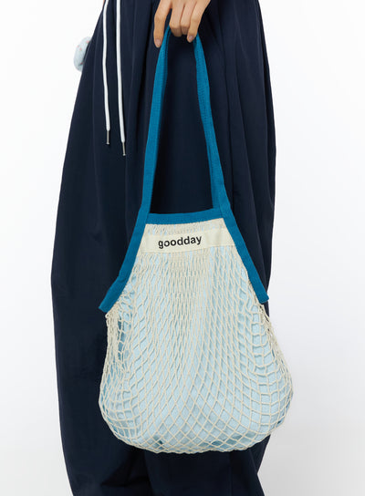 summer-mesh-shoulder-bag-iu519 / Blue