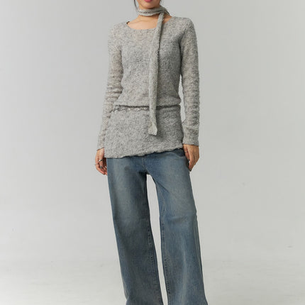 washed-baggy-jeans-cn324 / Blue