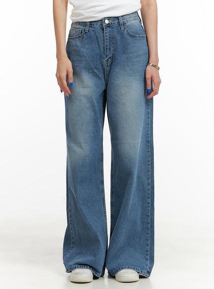 loose-fit-straight-jeans-cy431 / Blue