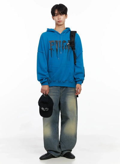 mens-drip-graphic-hoodie-io516 / Blue