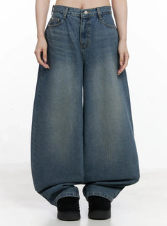 alani-vintage-wash-wide-leg-jeans-in525 / Blue