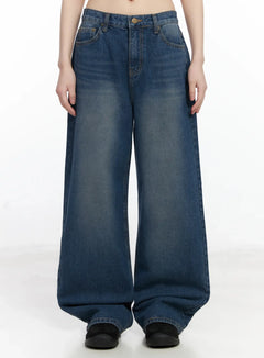 annika-low-rise-baggy-jeans-f517 / Blue