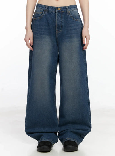 annika-low-rise-baggy-jeans-f517 / Blue