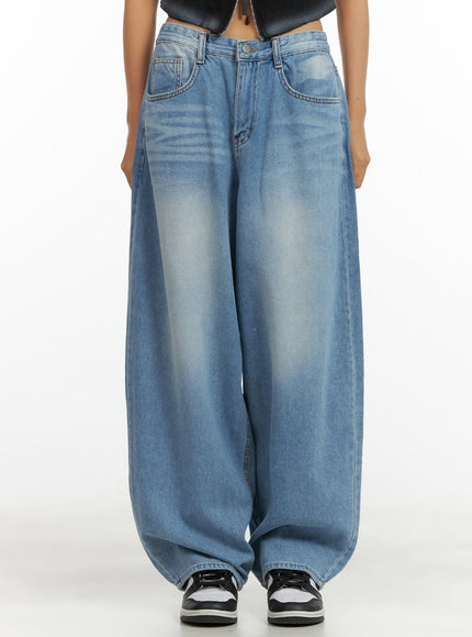 denim-summer-baggy-jeans-cu414 / Blue