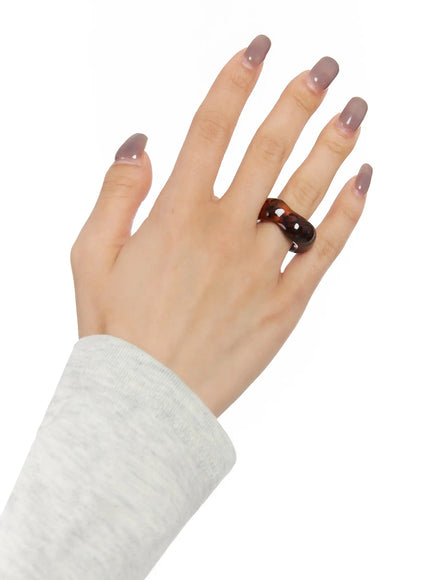abstract-pattern-bold-ring-in528 / Brown