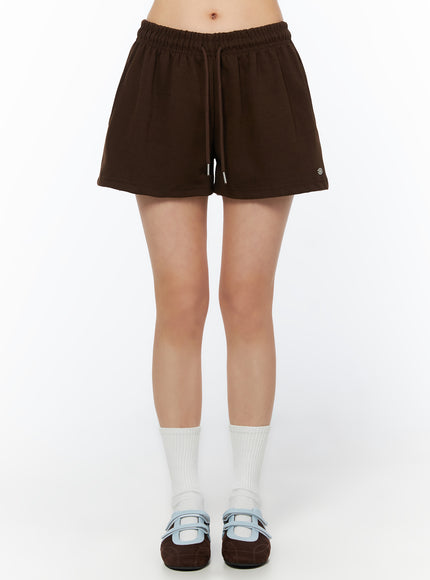 casual-track-shorts-iu519 / Brown