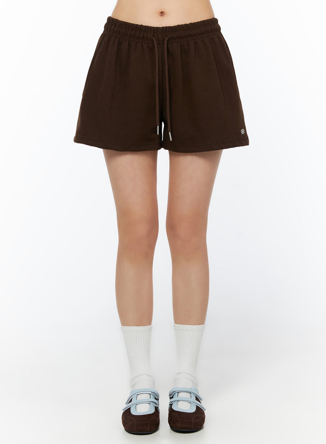casual-track-shorts-iu519 / Brown