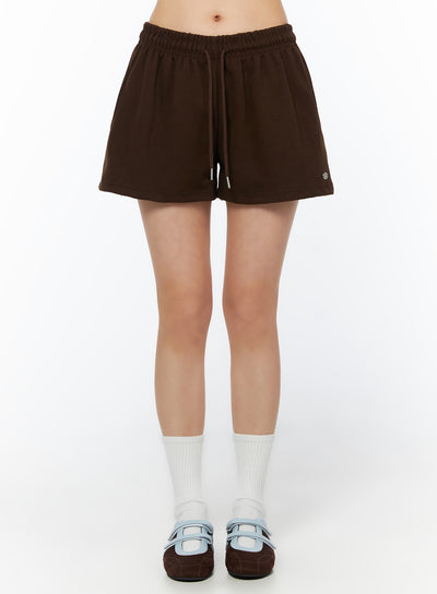casual-track-shorts-iu519 / Brown