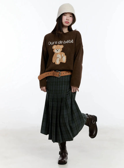 casual-crewneck-knit-sweater-id526 / Brown