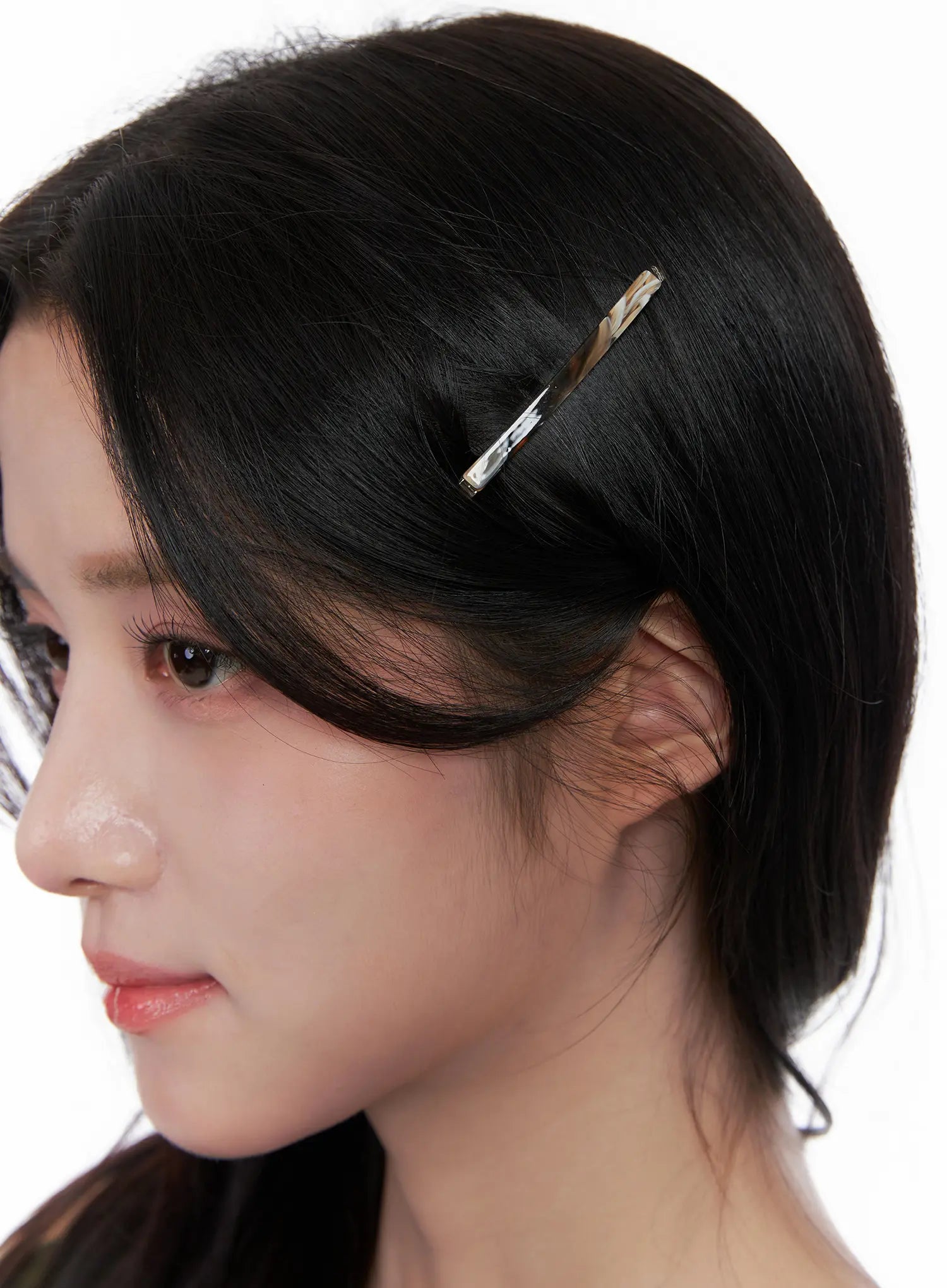 marbled-3-piece-hair-pin-set-co524 / Brown