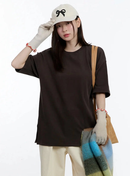 cozy-fleece-cotton-t-shirt-id526 / Brown