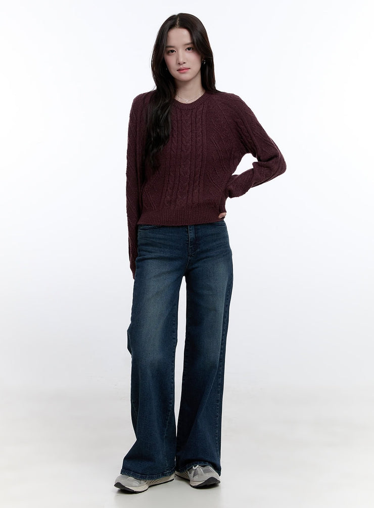 cassidy-wide-leg-jeans-on418 / Dark blue