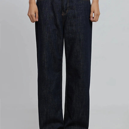 henley-non-fade-straight-jeans-id504 / Dark blue