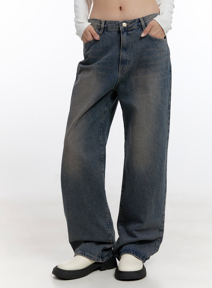 adaline-cotton-wide-fit-jeans-cn420 / Dark blue